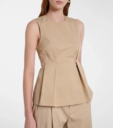 Vince Pleated peplum top | Thumbnail 5