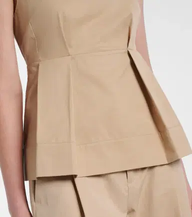 Vince Pleated peplum top | Thumbnail 6