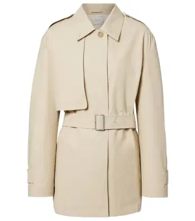 Vince Cotton-blend cropped trench coat | Thumbnail 1