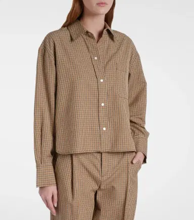 Vince Checked cotton-blend shirt | Thumbnail 5 Vince Checked cotton-blend shirt | Thumbnail 5