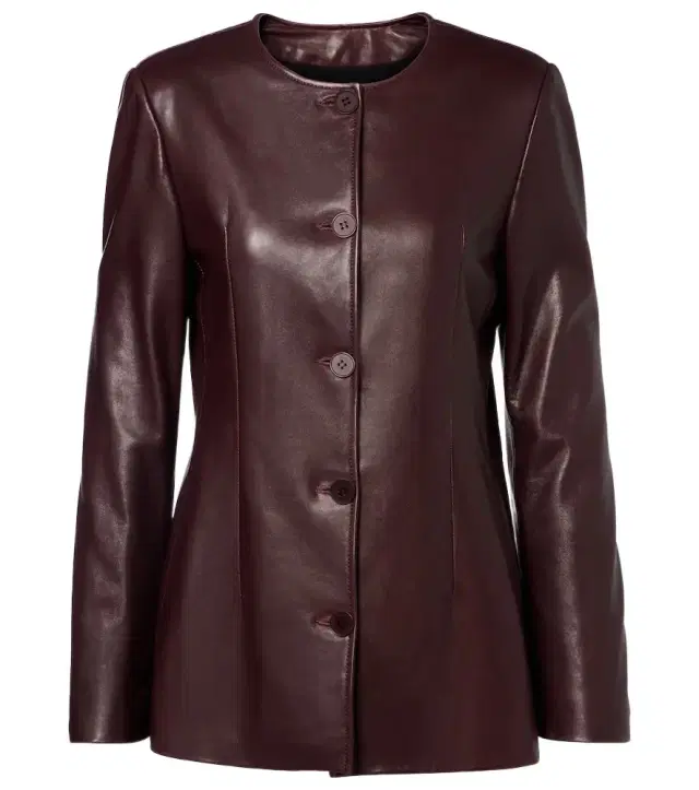 Nour Hammour Maud leather blazer