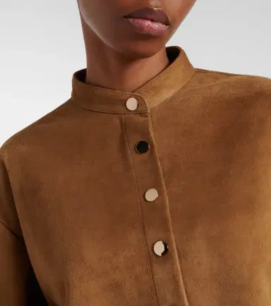 Nour Hammour Lucien suede cropped jacket | Thumbnail 2