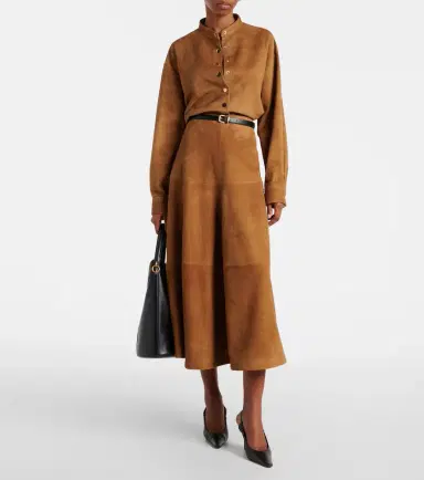 Nour Hammour Lucien suede cropped jacket | Thumbnail 3