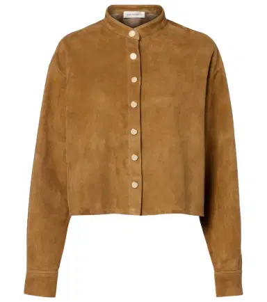 Nour Hammour Lucien suede cropped jacket | Thumbnail 1