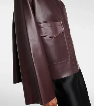 Nour Hammour Darcy leather jacket | Thumbnail 3