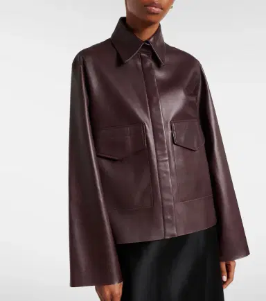 Nour Hammour Darcy leather jacket | Thumbnail 4