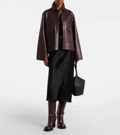 Nour Hammour Darcy leather jacket | Thumbnail 6