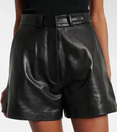 Nour Hammour Barrel leather shorts | Thumbnail 4 Nour Hammour Barrel leather shorts | Thumbnail 4