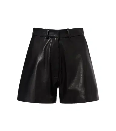 Nour Hammour Barrel leather shorts | Thumbnail 1 Nour Hammour Barrel leather shorts | Thumbnail 1