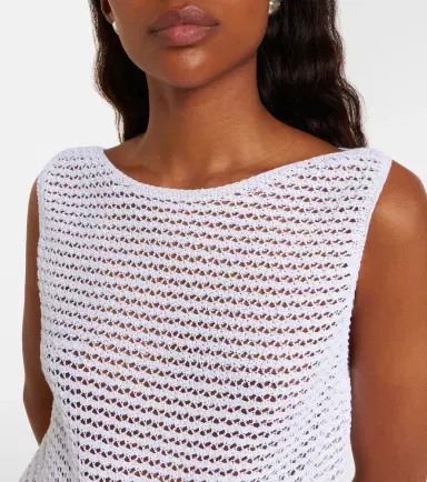 Vince Crochet cotton-blend top | Thumbnail 2
