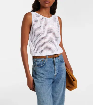 Vince Crochet cotton-blend top | Thumbnail 4