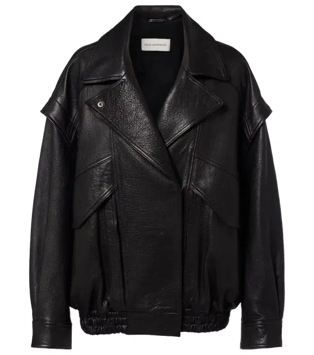 Nour Hammour Micah leather jacket