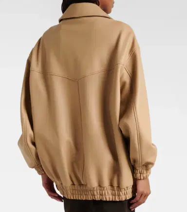Nour Hammour Beck leather bomber jacket | Thumbnail 4