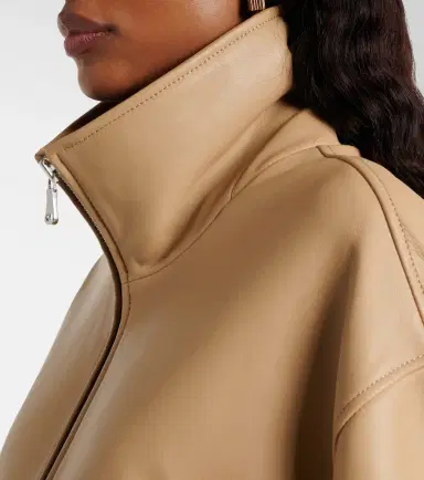Nour Hammour Beck leather bomber jacket | Thumbnail 5