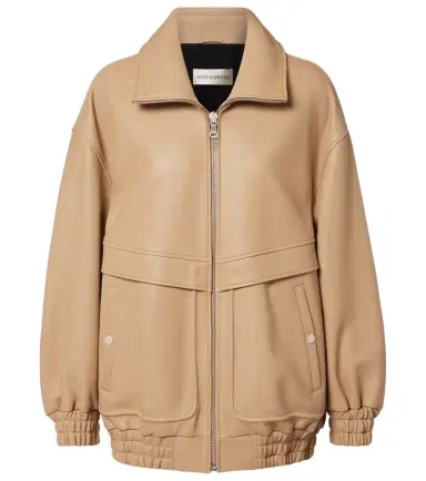 Nour Hammour Beck leather bomber jacket | Thumbnail 1