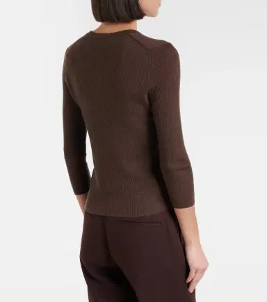 Vince Ribbed-knit cashmere and silk sweater | Thumbnail 4
