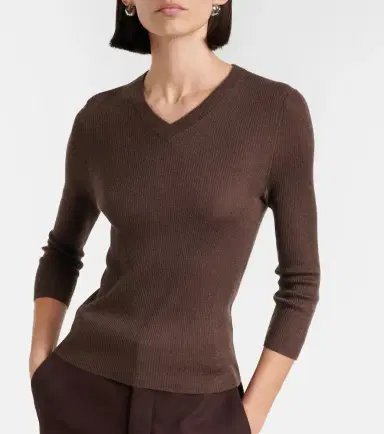 Vince Ribbed-knit cashmere and silk sweater | Thumbnail 6