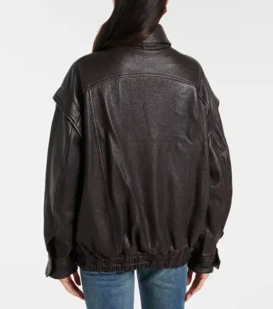 Nour Hammour Micah leather bomber jacket | Thumbnail 3 Nour Hammour Micah leather bomber jacket | Thumbnail 3