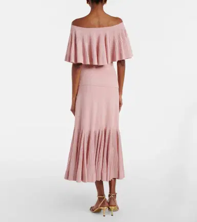 Zimmermann Luna knitted pleated midi skirt | Thumbnail 4 Zimmermann Luna knitted pleated midi skirt | Thumbnail 4
