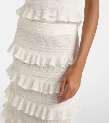 Zimmermann Luna ruffled tiered maxi skirt | Thumbnail 4