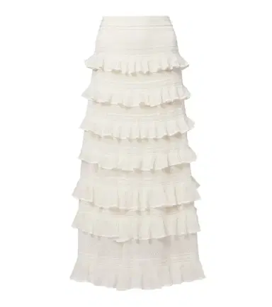 Zimmermann Luna ruffled tiered maxi skirt | Thumbnail 1