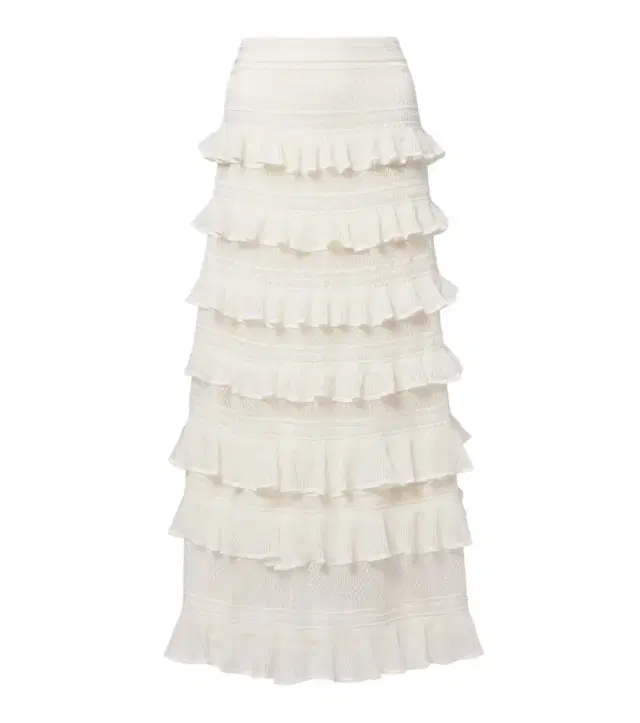 Luna ruffled tiered maxi skirt