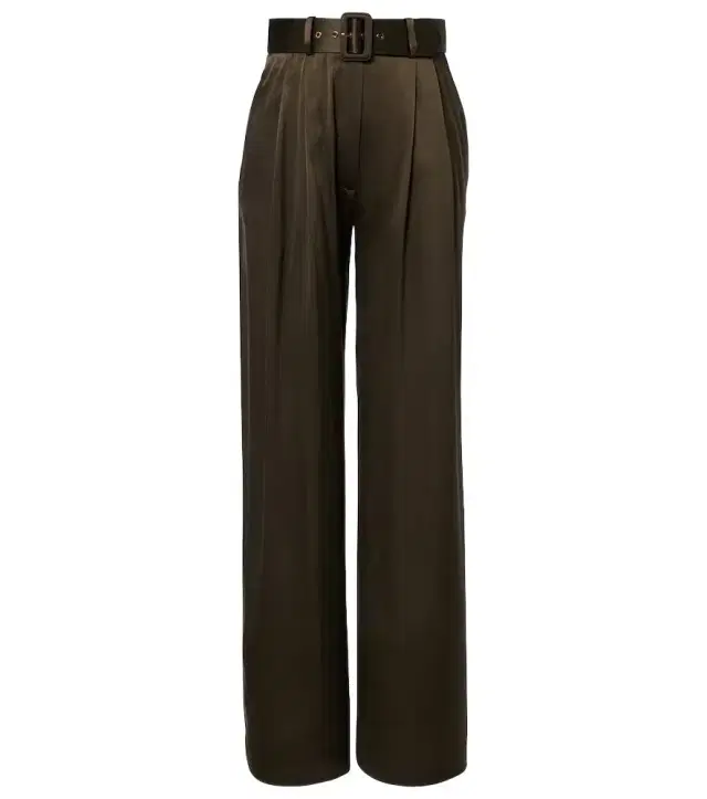 Zimmermann Belted silk wide-leg pants