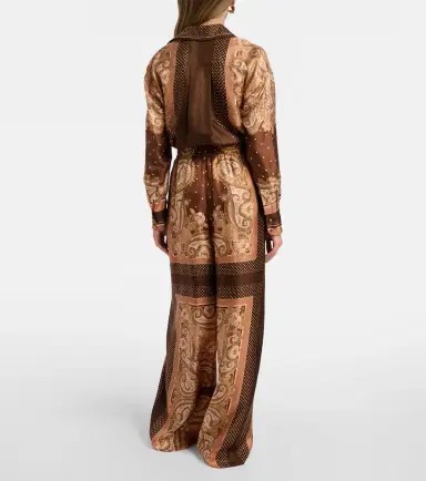 Zimmermann Luna paisley silk palazzo pants | Thumbnail 4 Zimmermann Luna paisley silk palazzo pants | Thumbnail 4