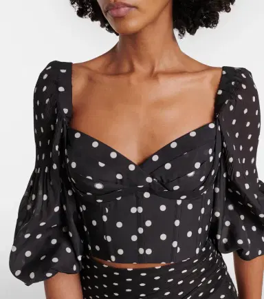 Zimmermann Polka-dot crop top | Thumbnail 5 Zimmermann Polka-dot crop top | Thumbnail 5