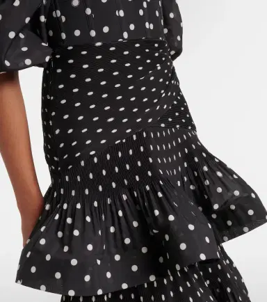 Zimmermann Polka-dot tiered midi skirt | Thumbnail 2