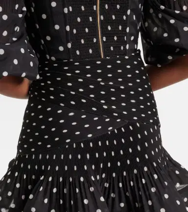 Zimmermann Polka-dot tiered midi skirt | Thumbnail 5