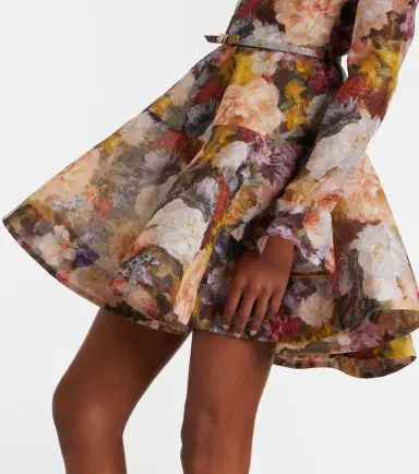 Zimmermann Alchemy peplum linen and silk minidress | Thumbnail 4 Zimmermann Alchemy peplum linen and silk minidress | Thumbnail 4