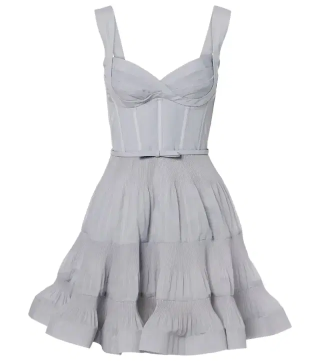 Zimmermann Pleated bustier minidress