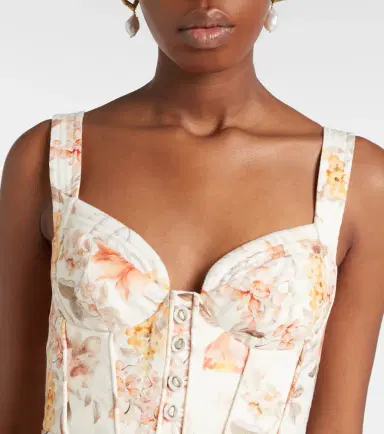 Zimmermann Luna printed linen midi dress | Thumbnail 4