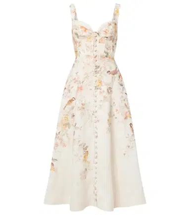 Zimmermann Luna printed linen midi dress | Thumbnail 1