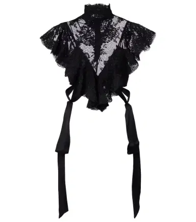 Zimmermann Luna ruffled lace crop top | Thumbnail 1