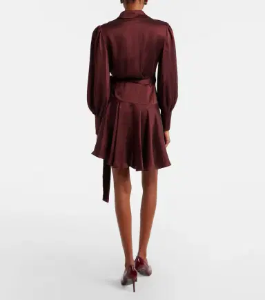Zimmermann Silk satin wrap dress | Thumbnail 2