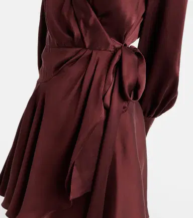 Zimmermann Silk satin wrap dress | Thumbnail 3