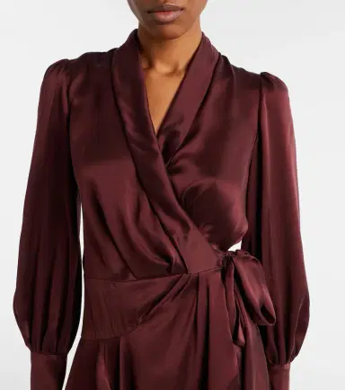 Zimmermann Silk satin wrap dress | Thumbnail 5