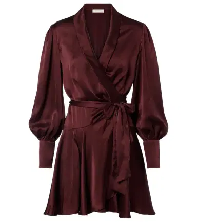 Zimmermann Silk satin wrap dress | Thumbnail 1