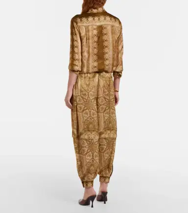 Zimmermann Luna paisley silk satin balloon pants | Thumbnail 5