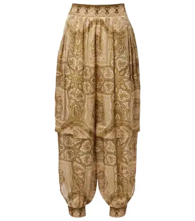 Zimmermann Luna paisley silk satin balloon pants | Thumbnail 1