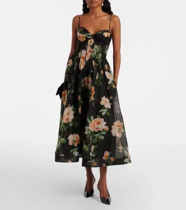 Zimmermann Luna linen and silk organza bustier dress | Thumbnail 2 Zimmermann Luna linen and silk organza bustier dress | Thumbnail 2