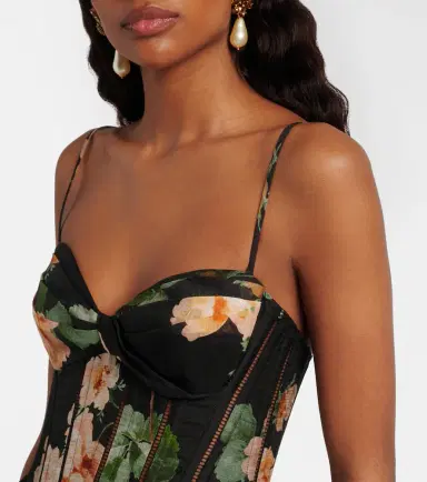 Zimmermann Luna linen and silk organza bustier dress | Thumbnail 6 Zimmermann Luna linen and silk organza bustier dress | Thumbnail 6