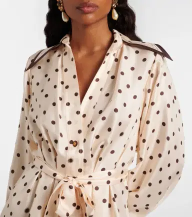 Zimmermann Belted polka-dot silk shirt dress | Thumbnail 2