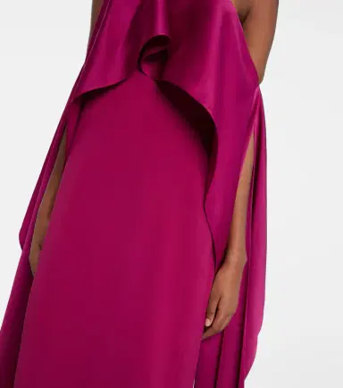 Taller Marmo Nan draped crêpe cady gown | Thumbnail 2