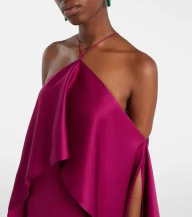 Taller Marmo Nan draped crêpe cady gown | Thumbnail 5