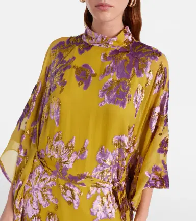 Taller Marmo Leonor floral fil coupé kaftan | Thumbnail 5 Taller Marmo Leonor floral fil coupé kaftan | Thumbnail 5
