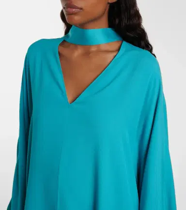 Taller Marmo Cecil fringed crêpe cady kaftan | Thumbnail 5