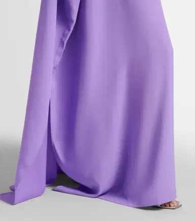 Taller Marmo Mila off-shoulder crêpe cady kaftan | Thumbnail 5